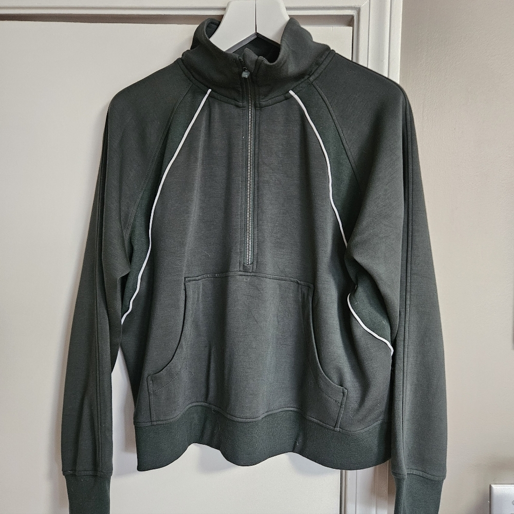 Danskin Women's Charcoal Half-Zip Hoodie